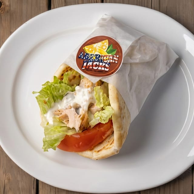 American Jack Pita Wrap With Feta Cheese..