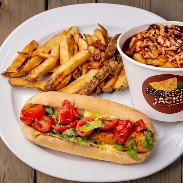 American Jacks Carrot Dog Family Meal.